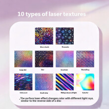 Multicolor Reflective Glitter Paper Shimmering Cardstock For Making Unique 20cm 40 sheets