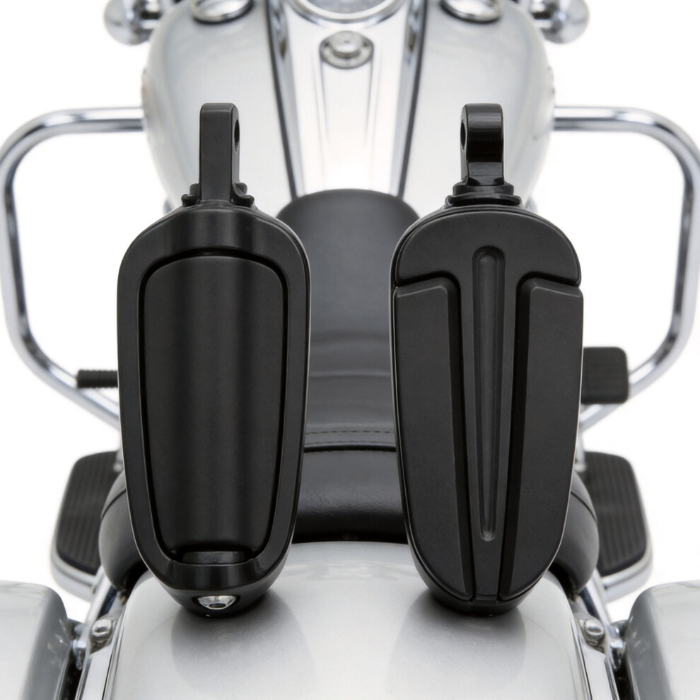 Motorcycle Modification Foot Pegs Footrests Universal Highway Foot Rest Pedal Black 7754004581623