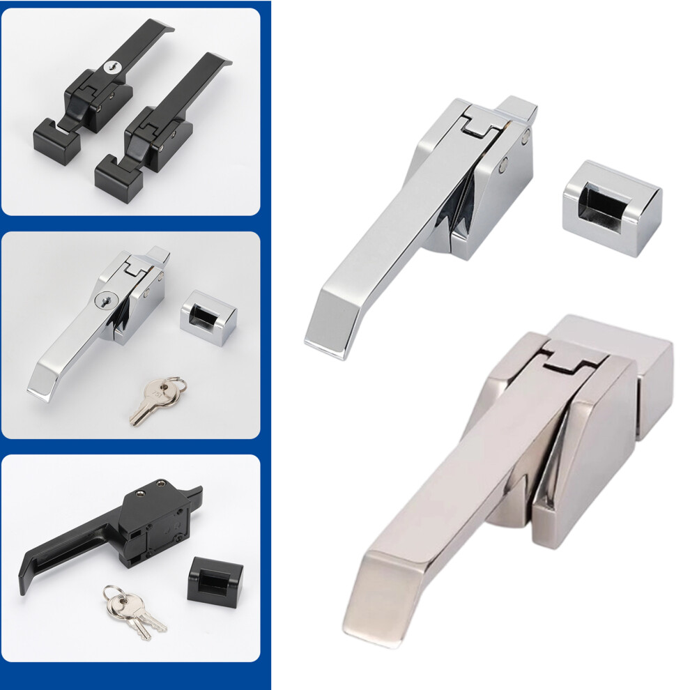 Heavy Duty Zinc Alloy Freezer Latches Lock Hardware For Cold Storage Cabinets Matte 7754004598584