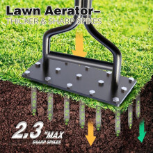 Heavy Duty Manual Lawn Punch Tool Soil Looser Outdoor Courtyard Soil Turner