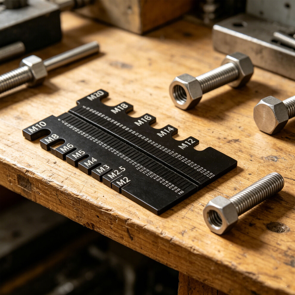 Precisions Measuring Tool For Bolt And Nut Size Including Length Measurement Red 7754004599208