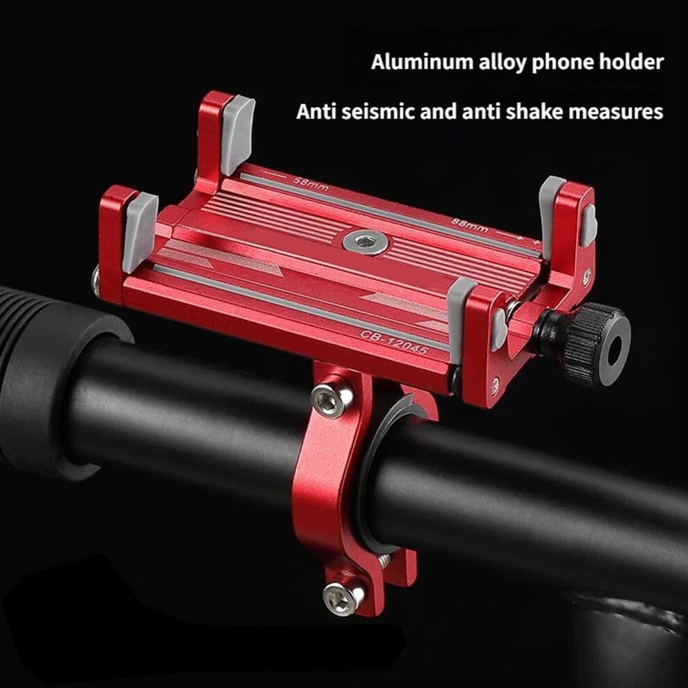 Strong Aluminum Bike Phones Mount Suitable For Most Motorcycles Handlebars Red 7754004620681