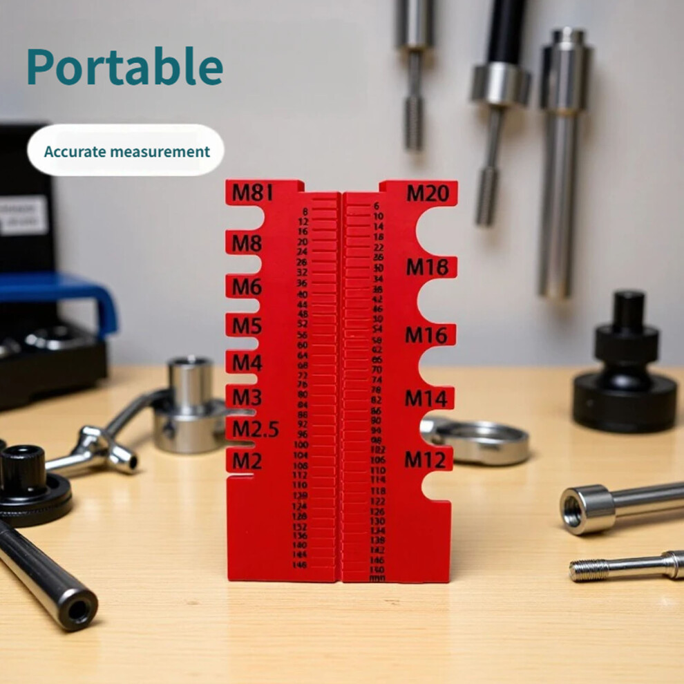 Precisions Bolt Measuring Tool For Quick Identification Of Nut Bolts Black 7754004598812