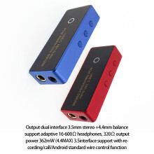 Aluminum HiFi Decoders Supports 362mW Output Power For Balanced Auditory Silver