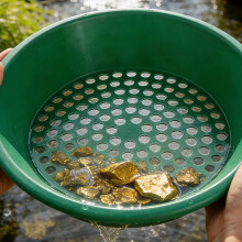 Gardening Sieve For Soil Sifting & Gold Panning With Wide Mesh Hole For Outdoor Green