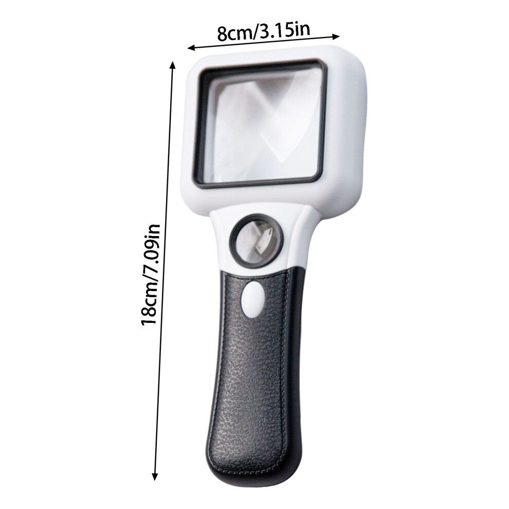 Handheld Magnifier with LED Light 5 45X Magnifying Glass for Book Reading