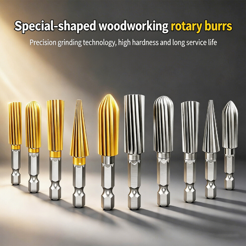 Professional Grinding Heads Rotary Files Burrs Deburring, Shaping Processing Silver 7754004626812