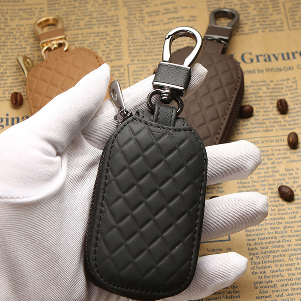Automotive Key Pouch For Key And Remote Convenient Carry Solution Multifunction Brown 7754004651821