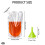 30 Pcs Clear Drink Pouches, Water Pouches with Two Funnels, Reusable 2