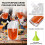 30 Pcs Clear Drink Pouches, Water Pouches with Two Funnels, Reusable 3