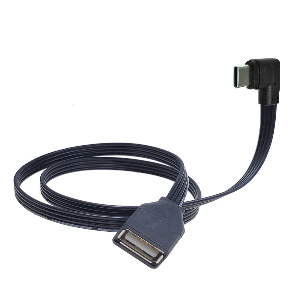 Straight Head/90 Degree Bend Usb Type C Male To Usb Female Adapter Otg Cable 0.2M Le 7695001142014