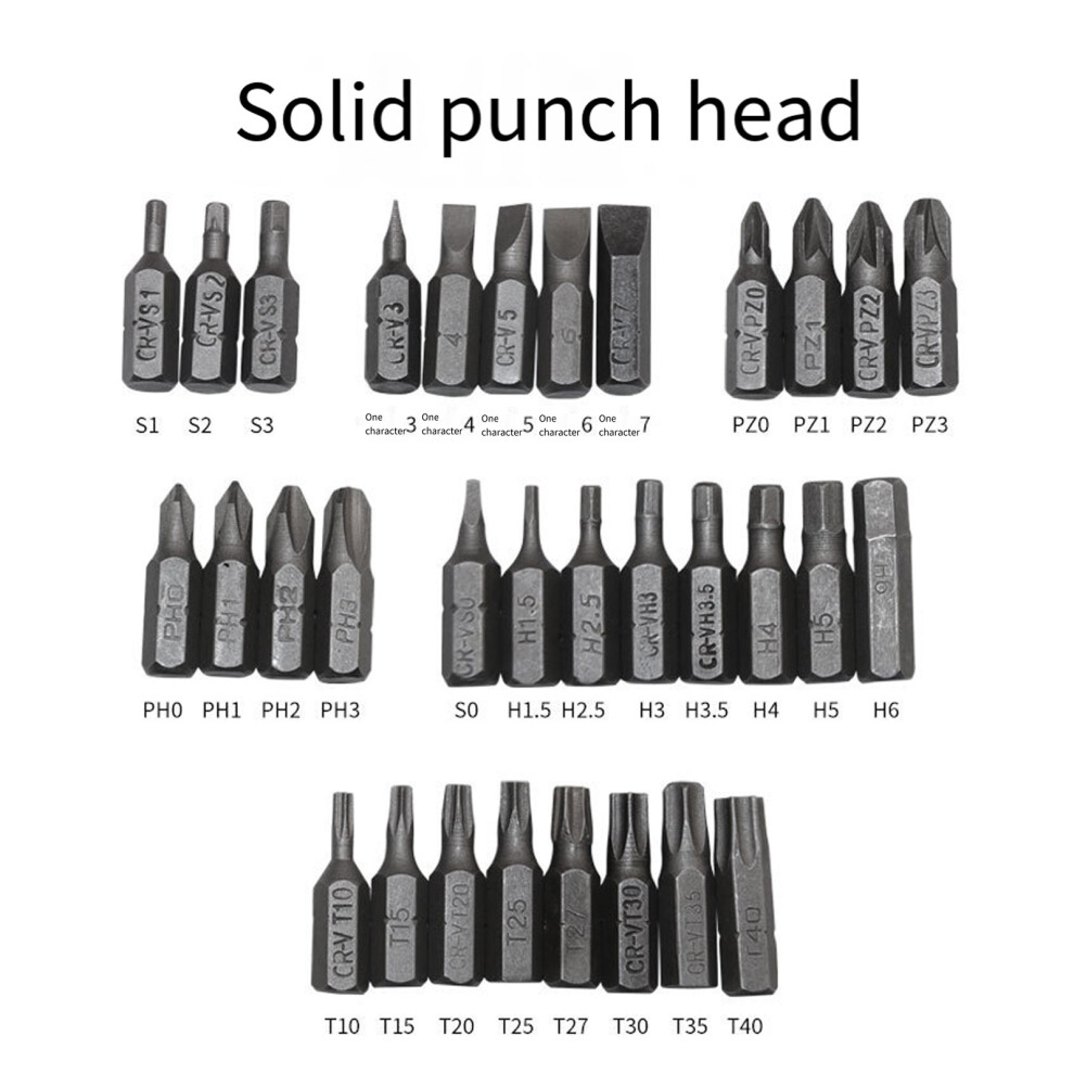 Multifunctional 33Pcs Screwdriver Bit Kit Suitable For Multiple Repair Tasks Hollow Bit 7754004638556