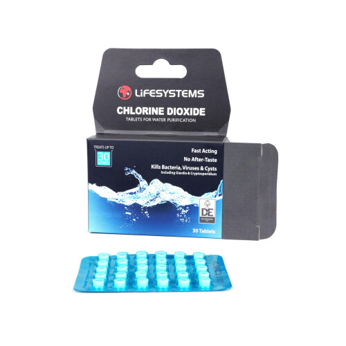 Lifesystems Chlorine Dioxide Water Purification Tablets for Travelers 1