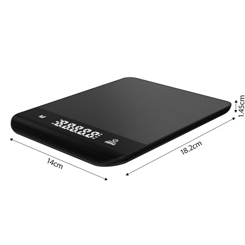 Practical Digital Kitchen Scale For Baking With Screen Display And Various Black