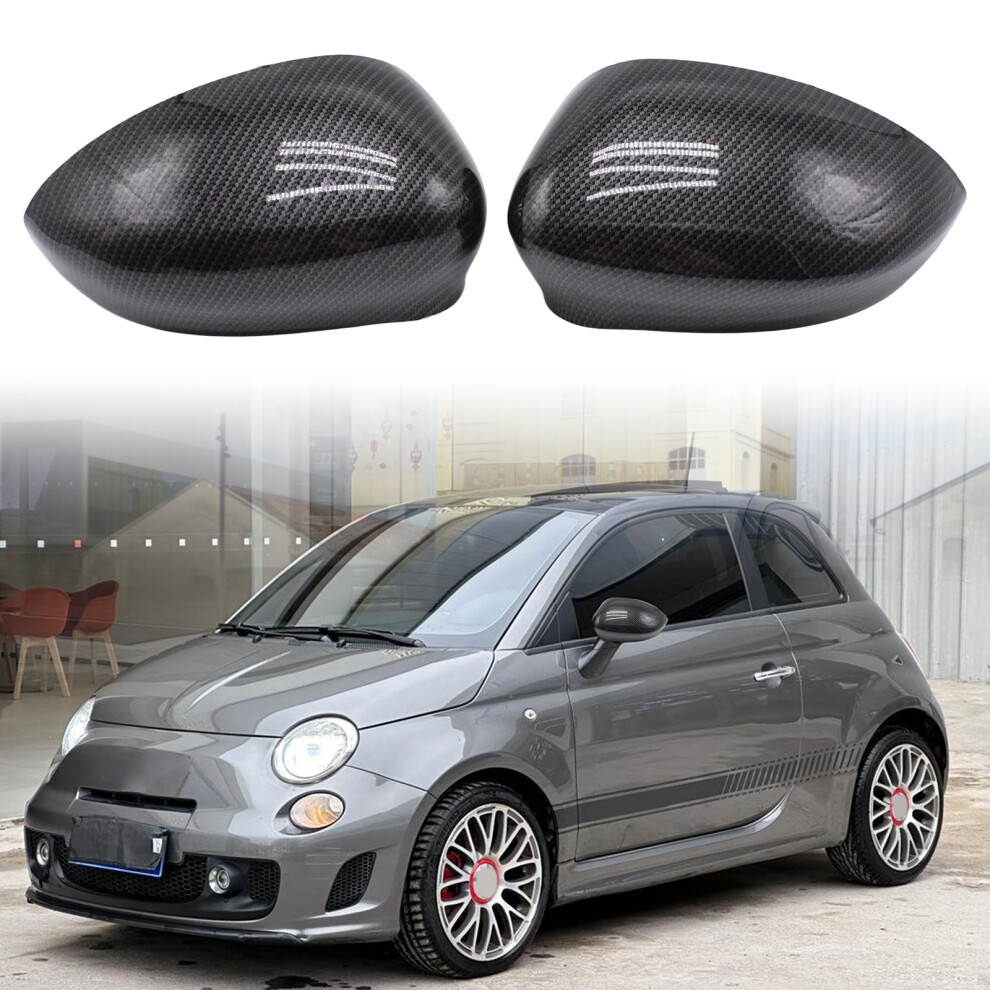 Carbon Design Mirror Caps Weather Resistant & Scratch Proof Shell For Vehicle 7754004636507