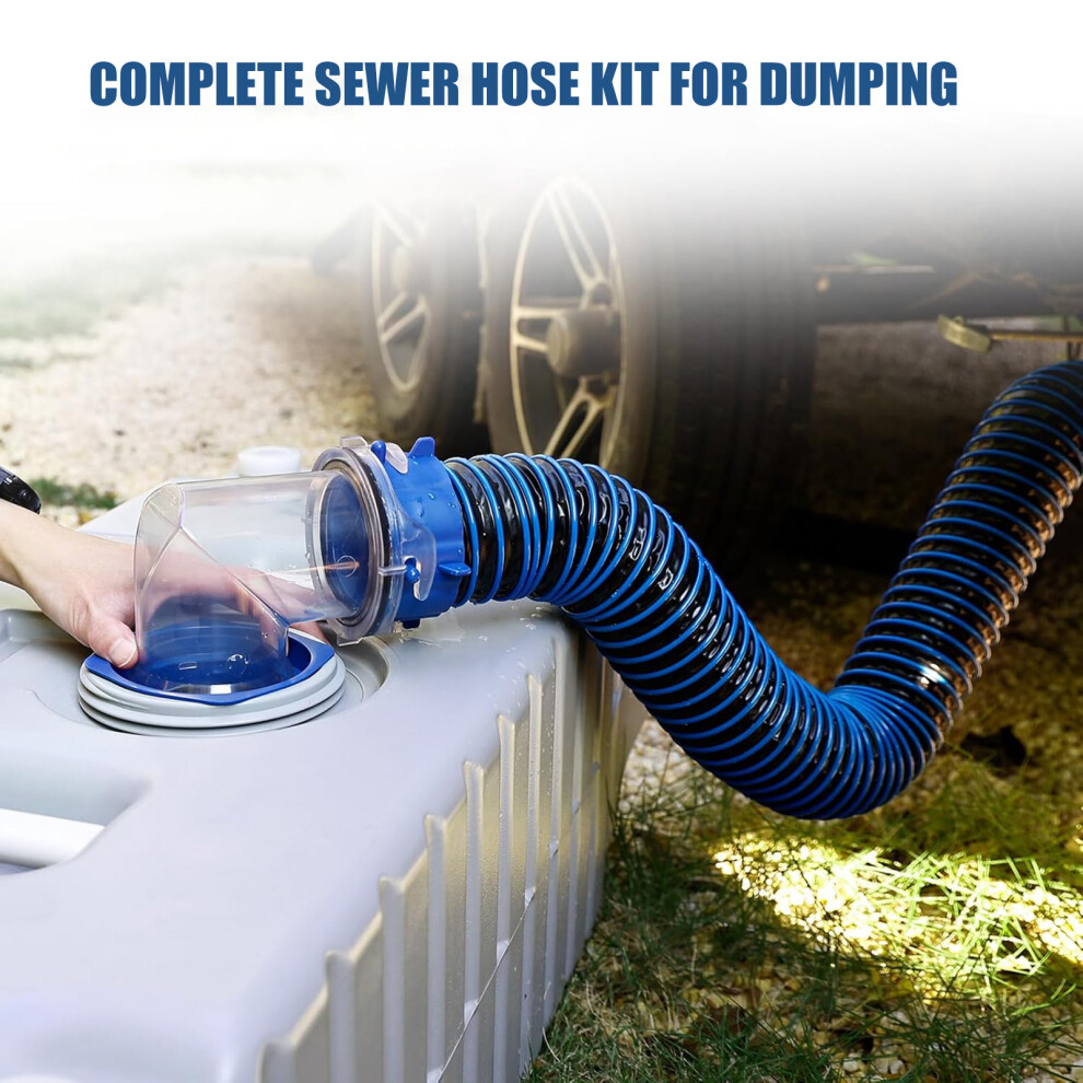 Flexible Tpe Drain Hose For Rvs Campers Water Disposal 3Ft Length Hoses With Cleaner 7754004606975