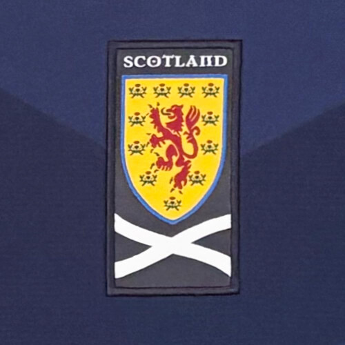 Score Draw Scotland 2007 Home Retro Shirt Blue Medium Polyester 2