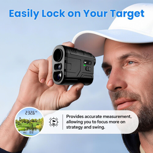 GLXY Golf Range Finder with Slope Switch, Flag Pole Locking, 2