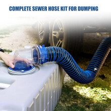 Universal Leakproof Drainage Pipe For Trailer Toilet Waste 3Ft Length Sewer Hose hose