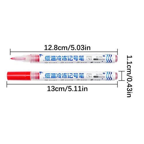 Reliable Freezer Grade Marker Pen With Fast Drying Waterproof Inks Formulas Black