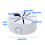 Waterproof Junction Box 110mm White Dome CCTV Brackets Mount Fast Installation 3