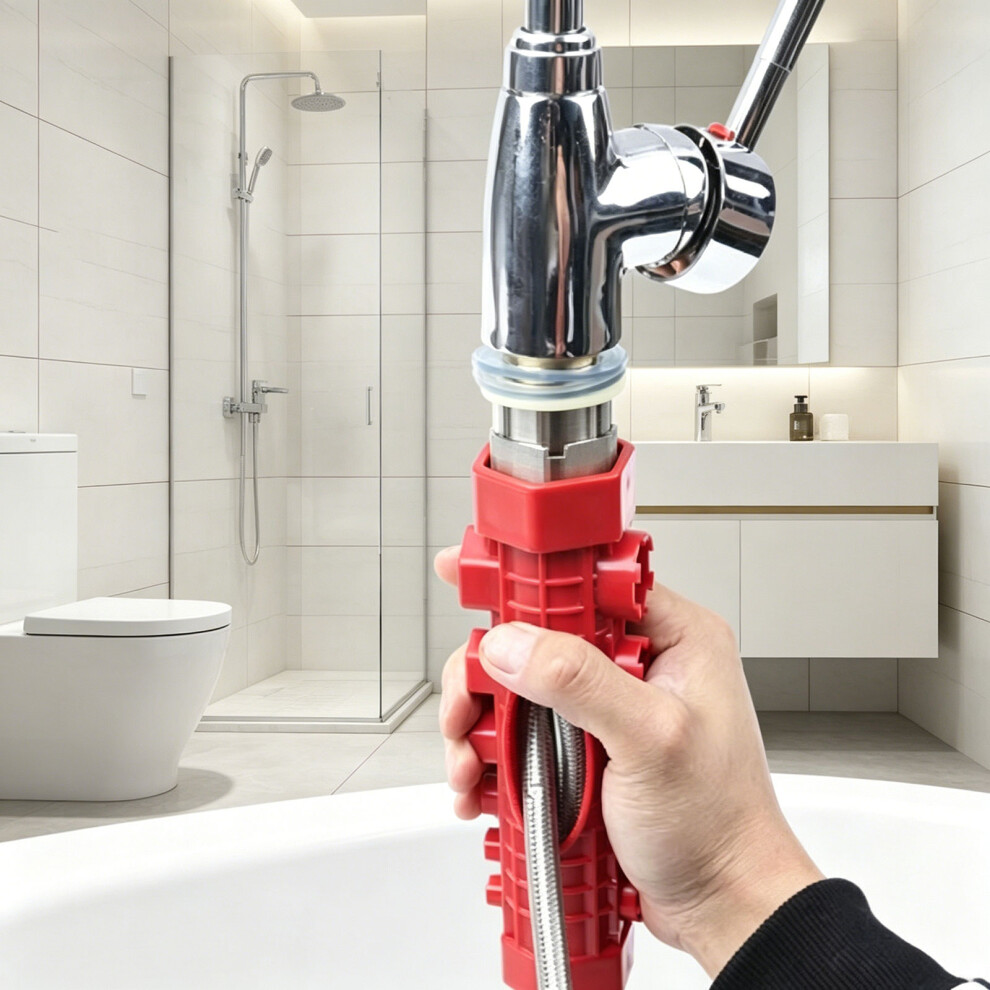 Household Repair Plumbing Tool Flume Sink Wrench Sink Faucet Key Plumbing Wrench 7754004626560