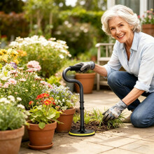 Strong Standing Helper For Elderly Adjustable Height Solid Build Black