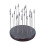 Plastic Rotating Display Stand With Secure Holders For Model Coating 20clips 1