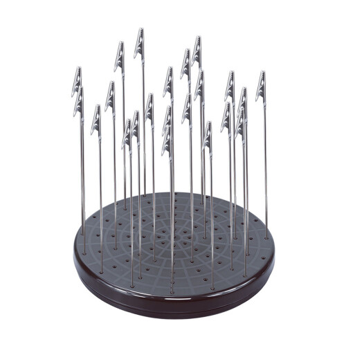 Plastic Rotating Display Stand With Secure Holders For Model Coating 20clips