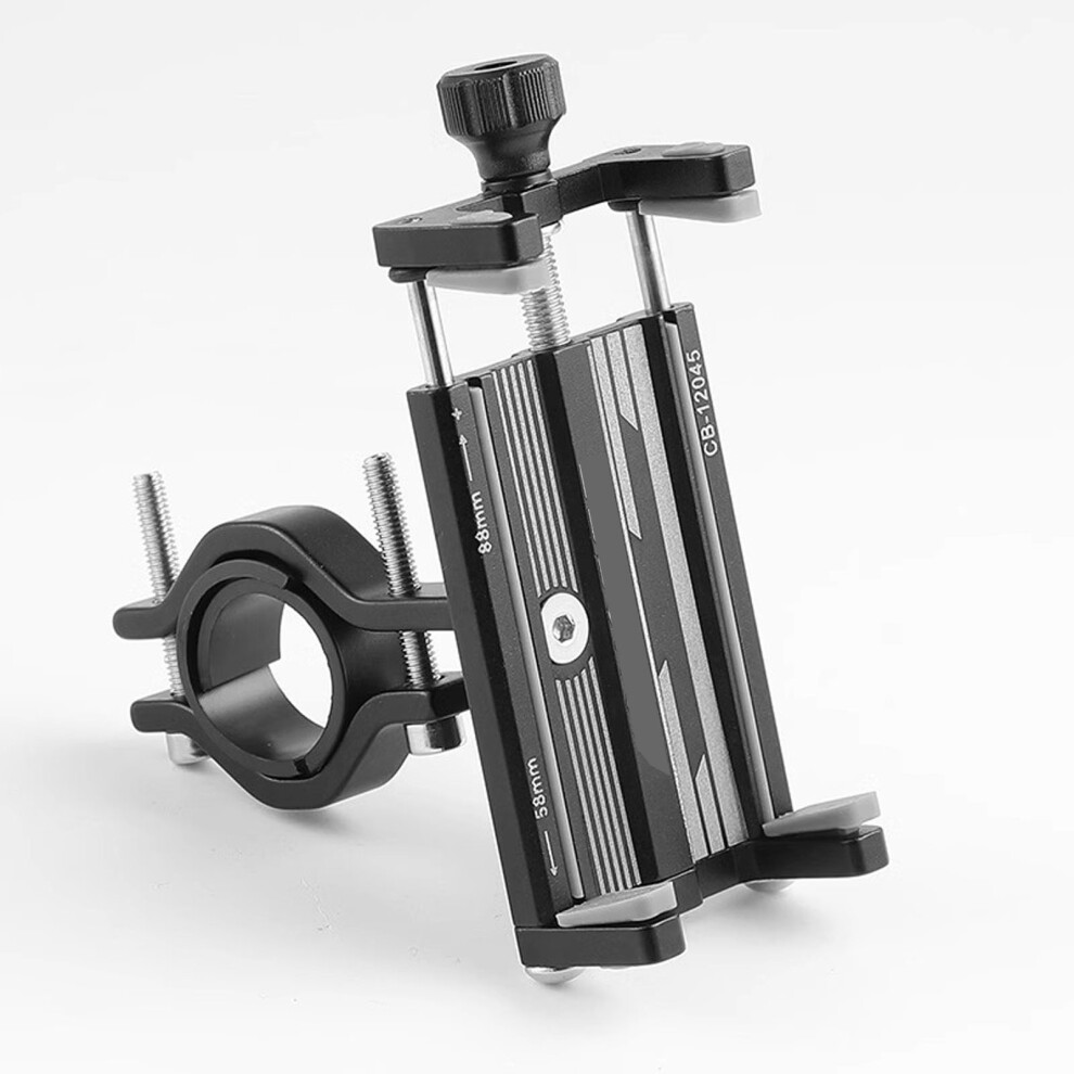 Quick Release Motorcycles Phones Holder Aluminum Construction For Stable Ride Silver 7754004620674