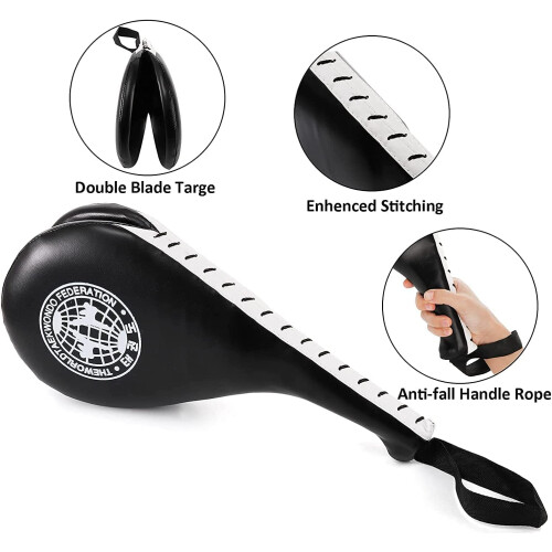 WUWEOT 2 Pack Taekwondo Kick Pads, Durable Striking Pad Target TKD 2