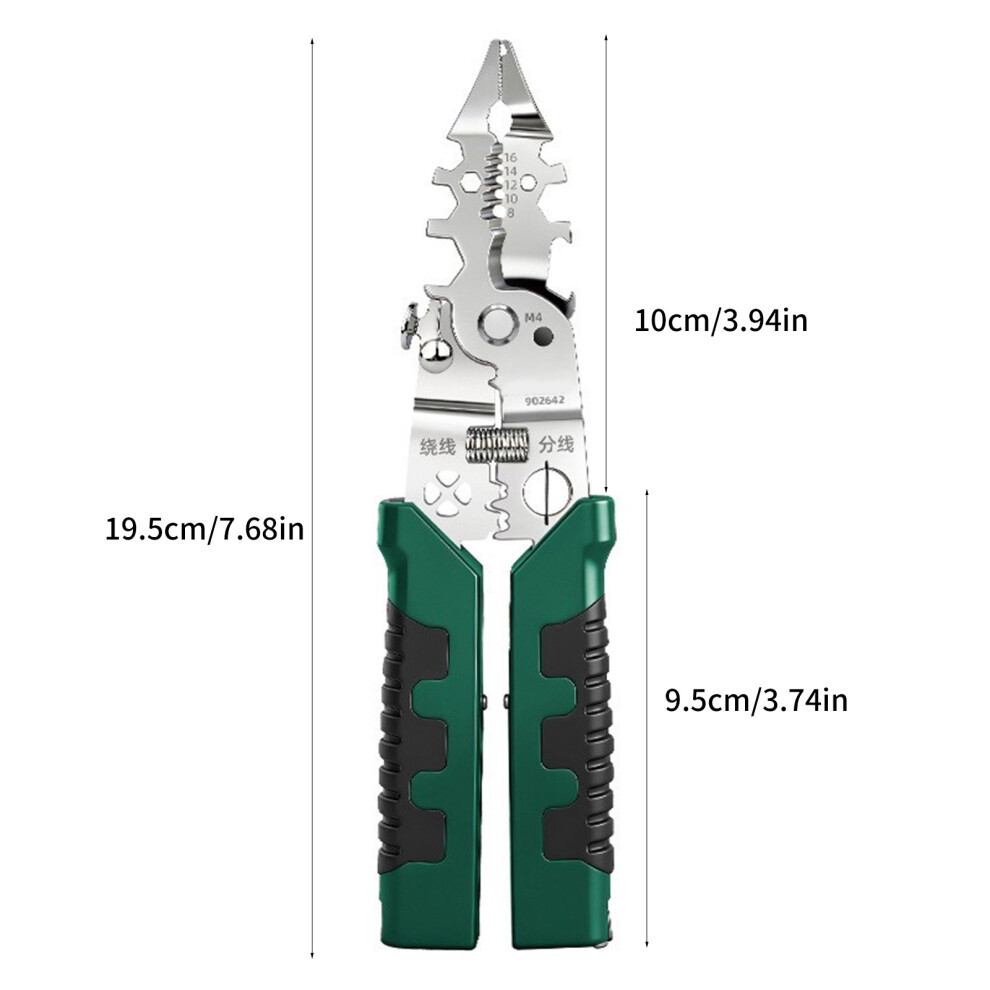 Multifunctional Wire Stripper Crimper Cable Cutter Pliers Professional Tool 7754004618220