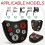 Putter Head Cover, Mallet, Premium Magnetic Closure, Half Round, PU 3