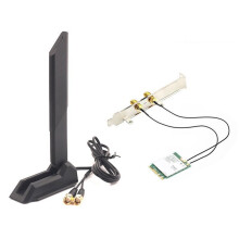 Adaptador RTL8852 WiFi 6E 5.4 5400Mbps M.2 Placa de Rede Tri Band 2.4G/5G/6Ghz para Win10/11