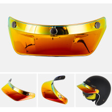 Motorbike Helmet Accessory Removable Sun Shield 3 Fastener ABS PC Transparent Blue