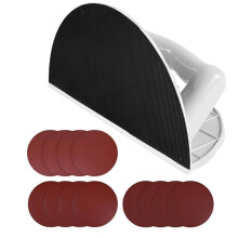 Drywall Corner Sander Angle Sanding Tool with 12PCS 9 Inch Hook and Loop Discs for Walls and Corners