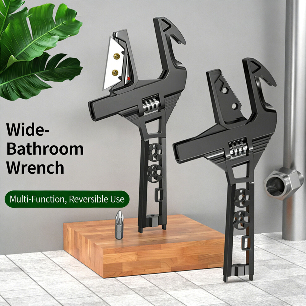 Adjustable Wrench Large Open End Wrench Bathroom Short Handle Plumbing Repair 7754004628854