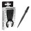winmau WINMAU - Switch Points - Carbon Steel Tip - Threaded Rapid-Change Mechanism - 1 Set per Pack - Wave Black Effect 26mm - Professional Darts Accessorie 6