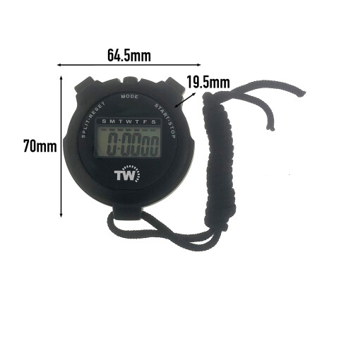 Digital Stopwatch Timer Lap Split Sports Stopwatch with Clock 2