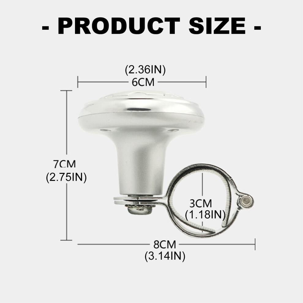 Convenient Steering Wheel Spinner Knob Stylish Steering Wheel Spinner For Car Carbon Fiber 7754004664999