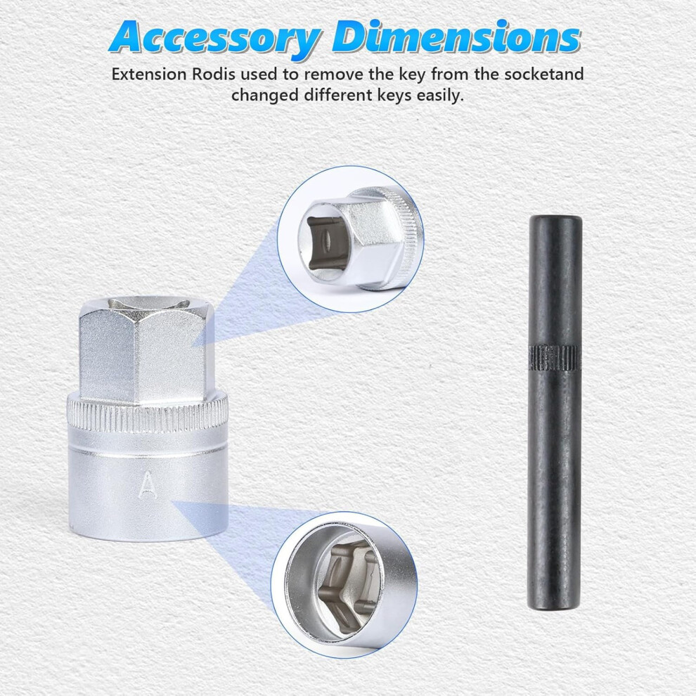 Anti-Theft Wheel Lock Lug Nut Bolt Screw Remover For Select Model Wheel Lock Key 7754004585737