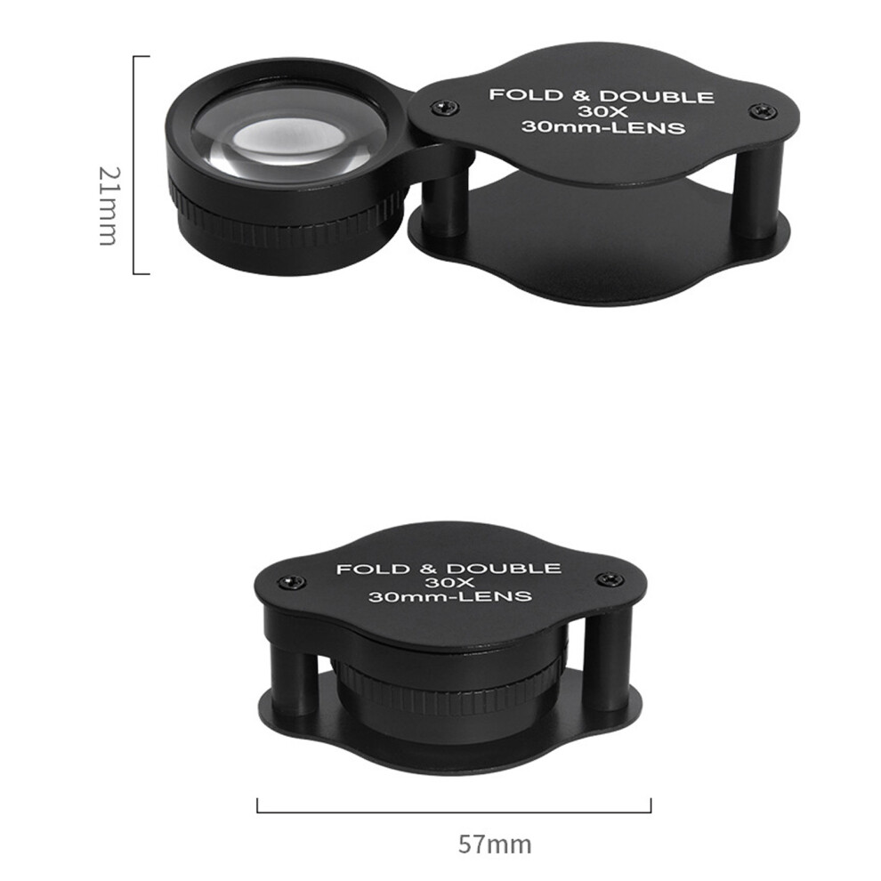 Magnifier for Stamps Coin Jewelry Inspection Foldable Pocket Size