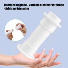 Through Hull Drain Fitting For Yacht Cabin Bilge Water Outlet And Water Flow White trumpet
