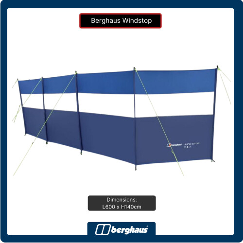 Berghaus Berghaus Windstop with Clear Window Panels and Reflective Guylines, 5 1