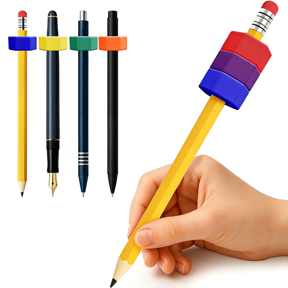 Purple Pen Grip Writing Grip Added Weight To Assist Children And Elderly In Writing