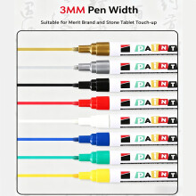 4Pcs Multipurpose Stone Repair Paint Pen For Drawing on Rock Wood Metal Plastic Gold