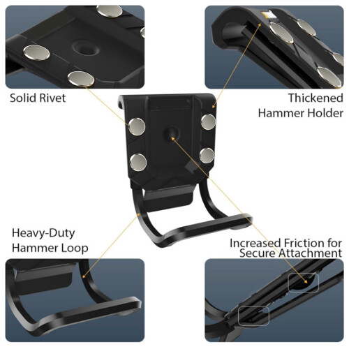 Quick Release Buckle Portable for Metalworking Carpenters Tool Hanging Hammer Tool 2