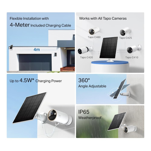Tapo A202 Solar Panel Works with All Tapo Battery 1