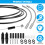 Ainiv Universal Bicycle Brake Cable Kit, Bike Shift Cable and Drive 3