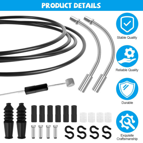 Ainiv Universal Bicycle Brake Cable Kit, Bike Shift Cable and Drive 2
